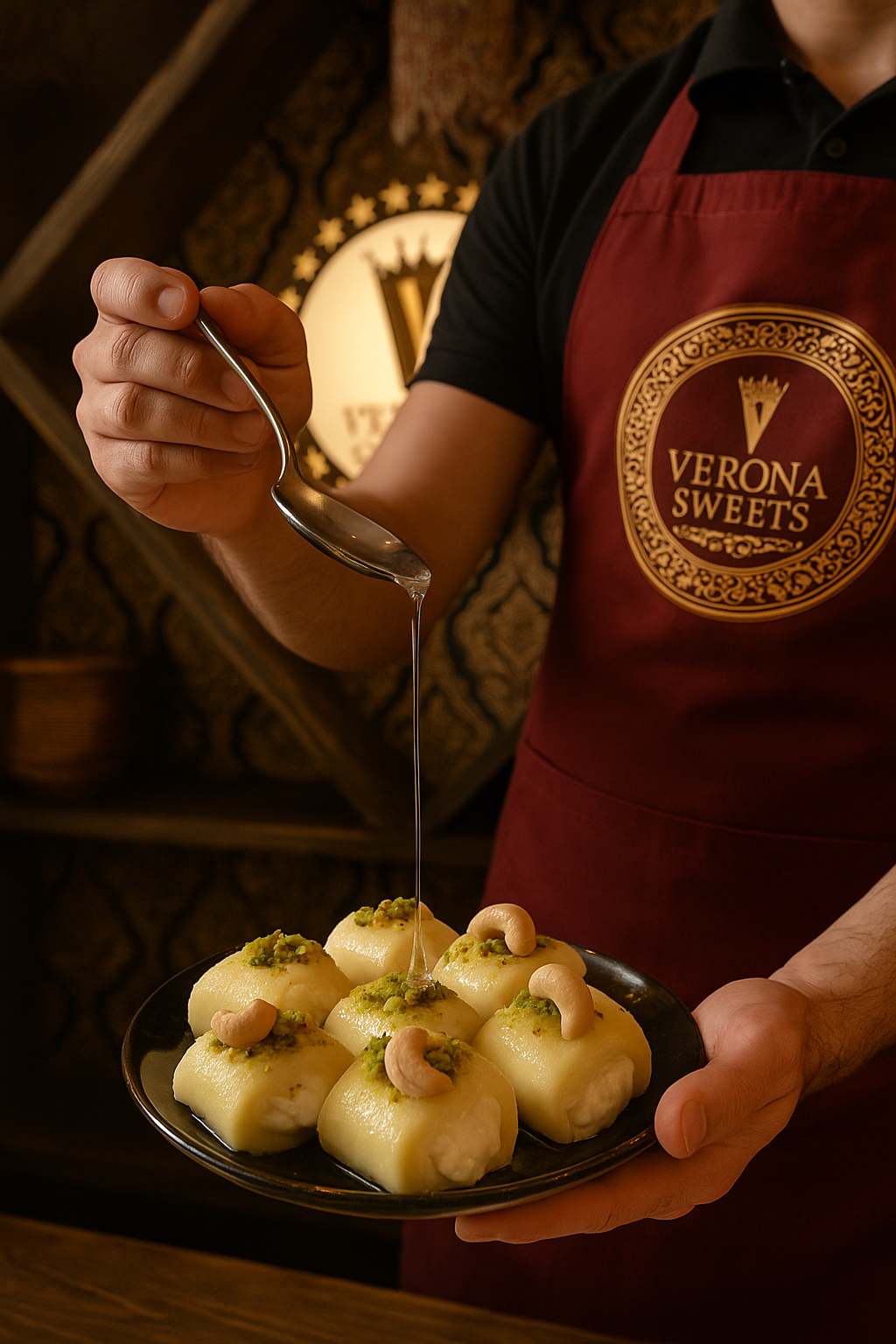 Halawat al-Jibn – Söta ost-rullar med krämig Ashta ,Hamma eller homs ?                                           Endast för försäljning i butik i kalmar