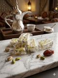 Rektangulär Nougat med Pistage